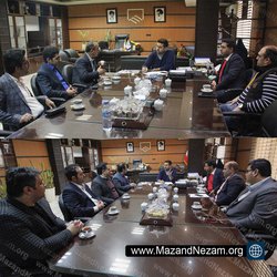 دیدار هیات رئیسه دفاتر نمایندگی آمل و جویبار با رئیس و خزانه دار سازمان
