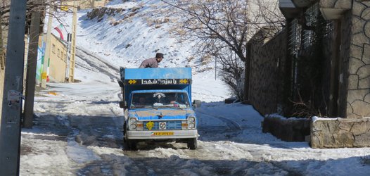 برف روبی و نمک پاشی معابر و خیابان های سطح شهر