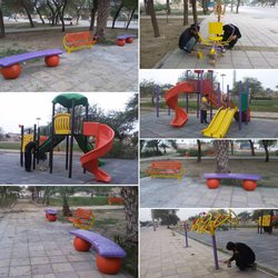 بهسازی پارک غفار نصیری در محله ی مولوی توسط شهرداری خرمشهر