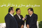 حضور مهندس مهرآبادی در غرفه اداره کل راه و شهرسازی استان البرز