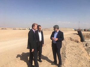 بازدید نماینده مردم یزد در مجلس شورای اسلامی از مخزن ۵۰ هزار مترمکعبی ذخیره یزد