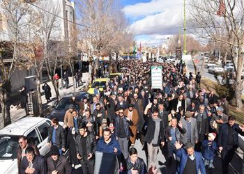 اجتماع عزاداران فاطمی در بروجن برگزار شد