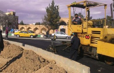 اصلاح قوس هندسی تقاطع خیابان شهید فلاحی و بلوار آزادی