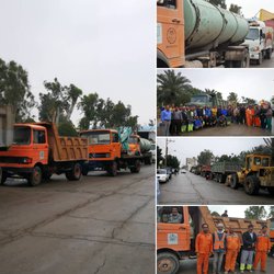 برگزاری دومین مانور خدمات شهری شهرداری خرمشهر با عنوان طرح استقبال از بهار.....