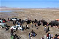 بیش از ۵۰۰۰ نفر از مسافران نوروزی و علاقمندان به طبیعت از تالاب کجی نمکزار نهبندان در خراسان جنوبی بازدید کردند