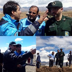 مهار سیلاب در البرز با همکاری سپاه پاسداران