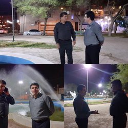 بازدید شبانه شهردار خرمشهر از پارک های سطح شهر