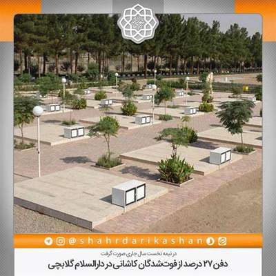 دفن 27 درصد از فوت‌شدگان کاشانی در دارالسلام گلابچی