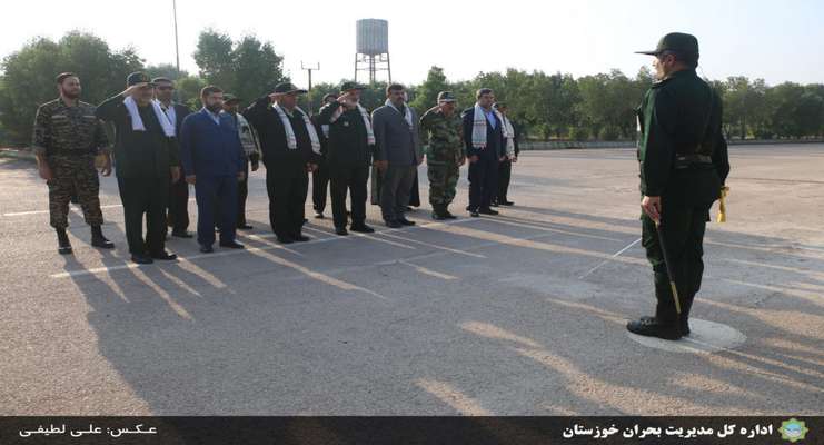 حضور معاون استاندار و مدیرکل مدیریت بحران خوزستان در تجمع بزرگ ۱۵هزار نفری اقتدار بسیجیان