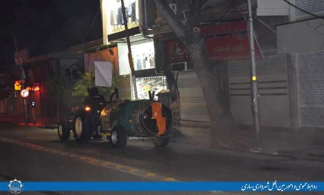 در راستای جلوگیری از شیوع و انتشار ویروس کرونا ساری روزانه ضدعفونی می شود