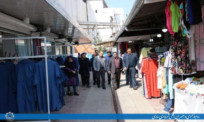 بازدید شهردار ساری از بازار ملامجدالدین