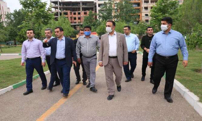 بازدید شهردار ساری از بوستان ملل