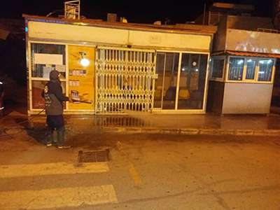 ضد عفونی خیابان های امام (ره) و نادری