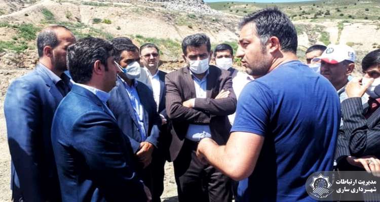 بازدید نماینده ساری و میاندورود در مجلس شورای اسلامی از محل دفن زباله ساری