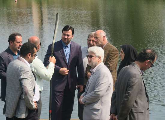 بازدید میدانی بمنظور بررسی موانع و تجهیز سایت قایقرانی مجموعه پارک دانشجورشت