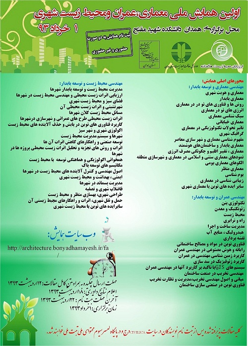 اولین همایش ملی معماری،عمران ومحیط زیست شهری