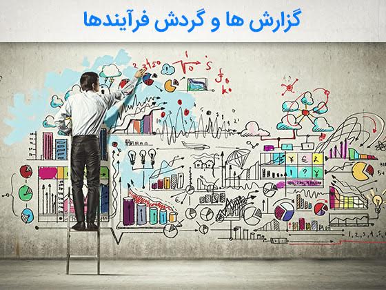 مشاهده گزارش ها و گردش فرآیندها در پروژه های پیمانکاری و ساختمانی