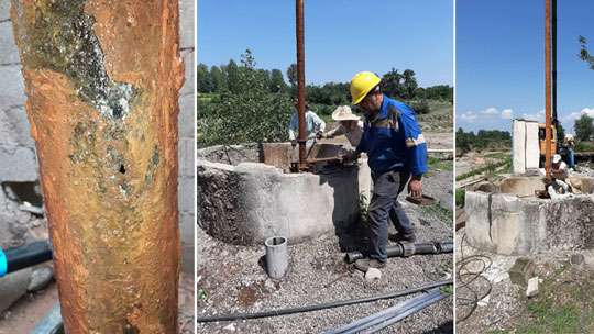 رفع مشکل آب شرب روستاهای کلرم و کوچیچال شهرستان فومن