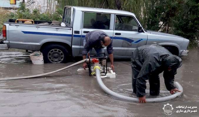 اقدامات ستاد بحران در مناطق سه گانه شهرداری ساری