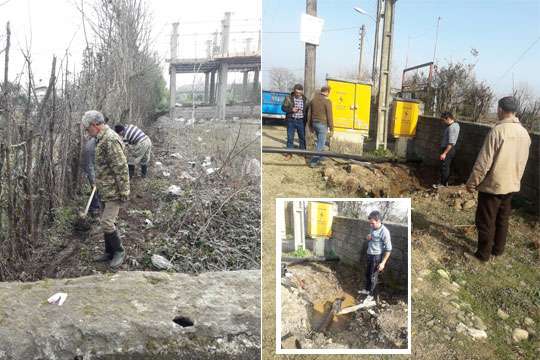 اصلاح و بازسازی شبکه توزیع آب شرب روستای سکام شهرستان رضوانشهر