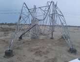 2 دکل بر اثر طوفان شب گذشته در جنوب سیستان و بلوچستان سقوط کرد