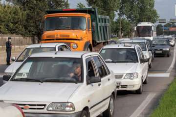 ترافیک سنگین در محور کرج-چالوس