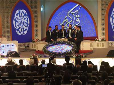 آئین افتتاح چهل و پنجمین دوره مسابقات سراسری قرآن کریم به میزبانی قزوین برگزار شد