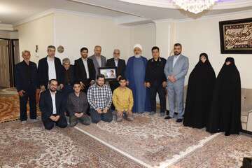 دیدار با خانواده شهیدان جابری فروغ و نوحه خوان