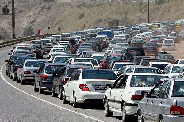 ترافیک سنگین در محور بومهن-تهران