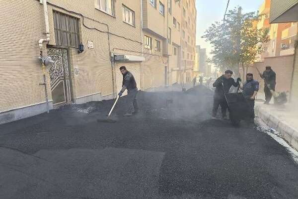 آسفالت‌ریزی ۱۰ هزار و ۲۸  تنی در ۴۱ محله و معبر شهری تبریز طی هفته سوم آبان