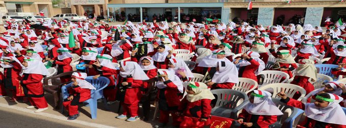 نواختن زنگ آغاز سال تحصیلی جدید با حضور شهردار مسجدسلیمان