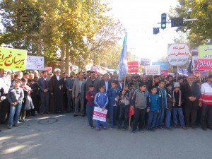 گزارش تصویری از حضور پرسنل شهرداری در مراسم باشکوه راهپیمایی ۱۳ آبان