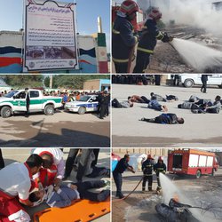 برگزاری مانور زلزله و ایمنی در مدارس با مشارکت شهرداری خرمشهر